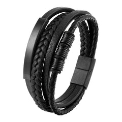 Hot Fashion Beads Leather Bracelet Men Classic Tiger Eye Beaded Multi Layer Leather Bracelet For Men Jewelry 2023 Gift